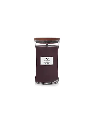 WOODWICK | Bougie Sablier Mèche Crépitante 610g Large Crisom Berries | lila